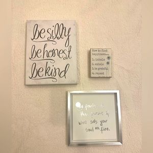 Room Decor: 3 posters/signs, sold as a bundle :)